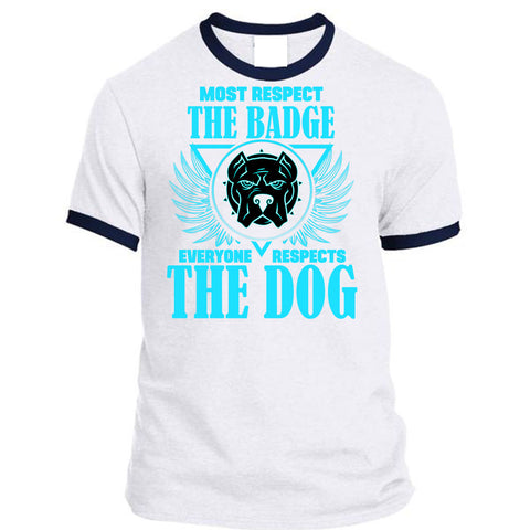 A black t-shirt with the shopify logo