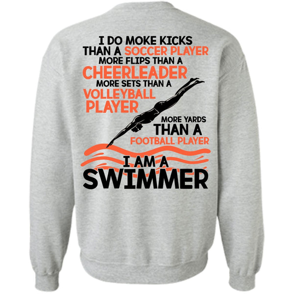 I Love Swimming T Shirt, I Am A Swimmer Sweatshirt