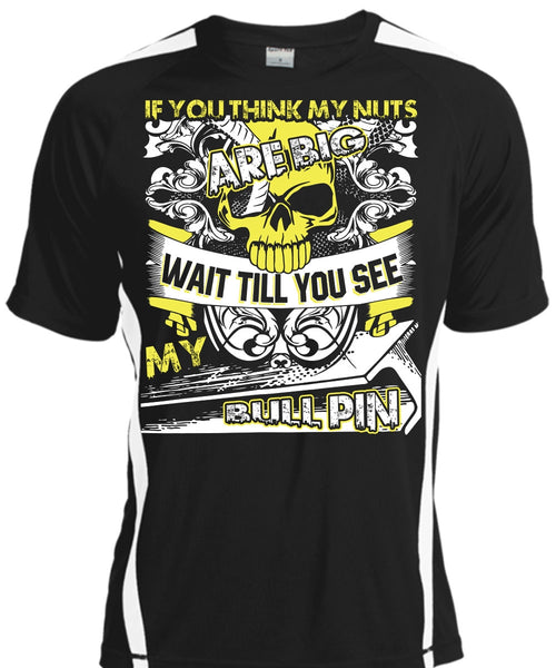 A black t-shirt with the shopify logo