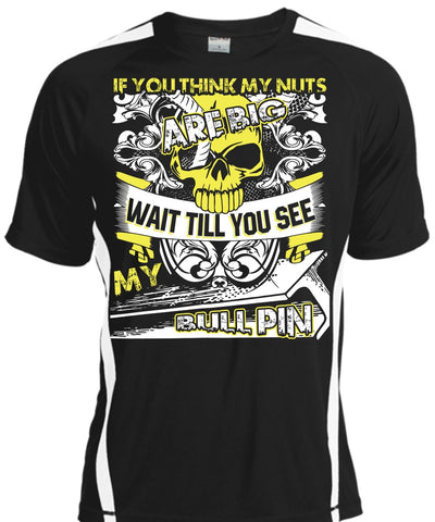 A black t-shirt with the shopify logo