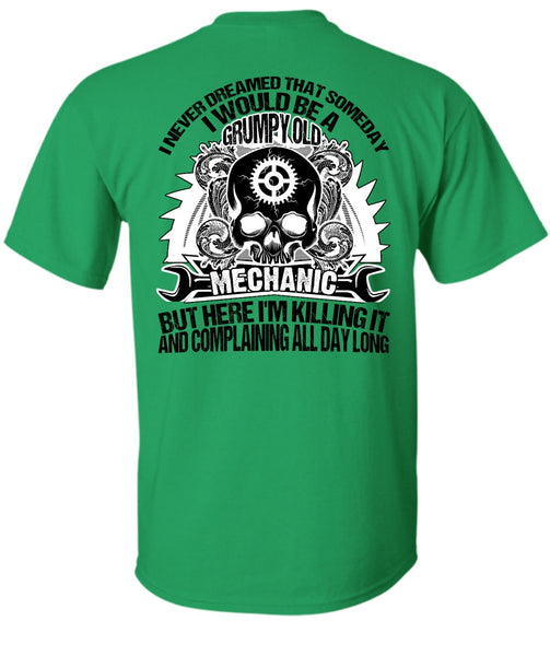Grumpy Old Mechanic T Shirt, I Love Mechanic T Shirt