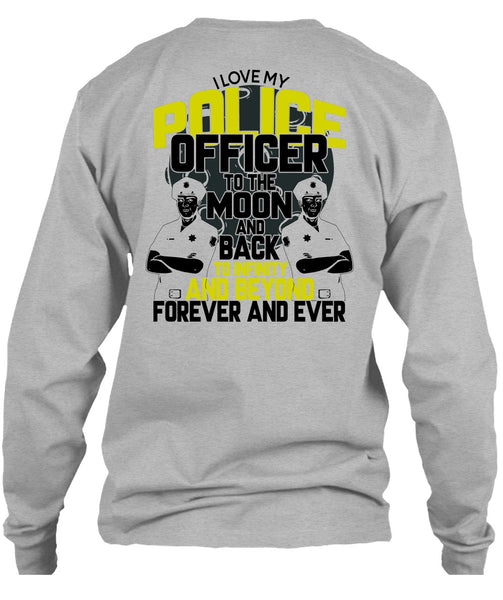 I Love My Police Officer T Shirt, I Love Police T Shirt