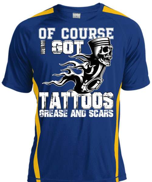 I Got Tattoos Grease T Shirt, I Love Mechanic T Shirt, Cool Shirt