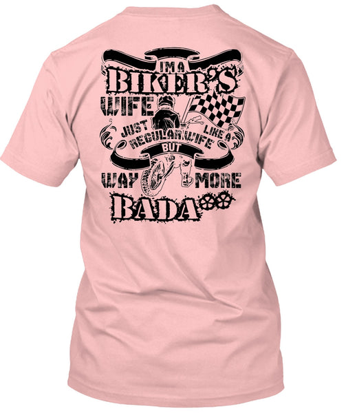 I'm A Biker's Wife T Shirt, I Love Wife T Shirt