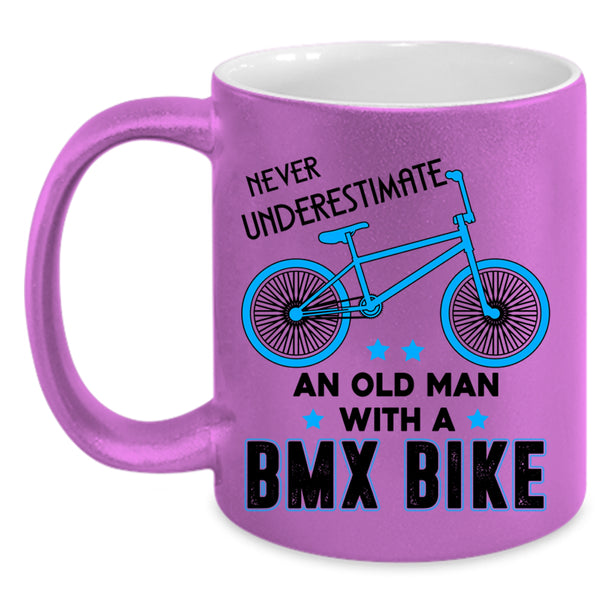 Funny Grandpa Coffee Mug, An Old Man With A BMX Bike Accent Mug