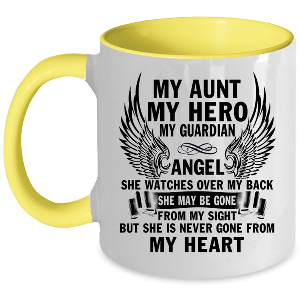 My Guardian Angel Coffee Mug, My Aunt Accent Mug