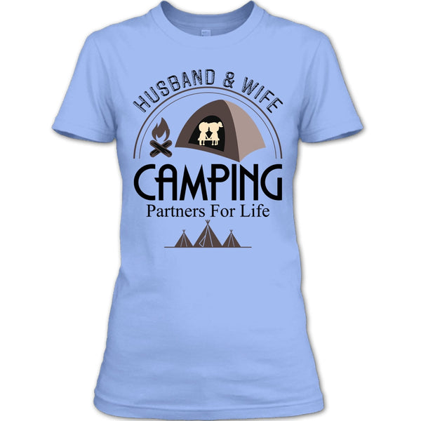 Husband & Wife T Shirt, Coolest Camping Couple T Shirt