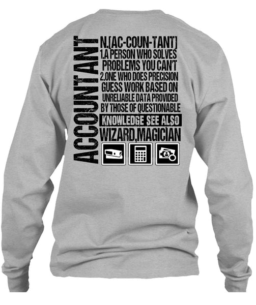 A Person Who Solves Problems T Shirt, I Love Accountant T Shirt