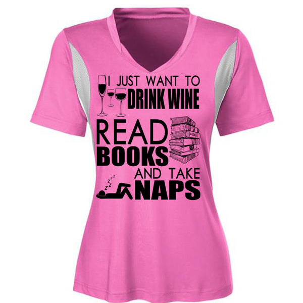 I Just Want To Drink Wine T Shirt, I Love Book T Shirt, Awesome T-Shirts
