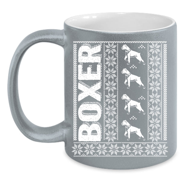 Cute Boxer Coffee Mug, Christmas Gift For Daughter Coffee Cup
