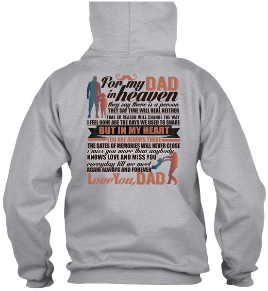 For My Dad In Heaven T Shirt, Being A Papa T Shirt