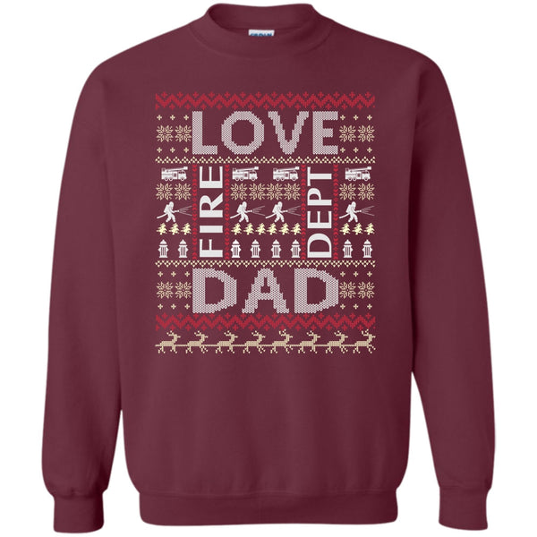 Coolest Firefighting Dad T Shirt, Merry Christmas Gift Sweatshirt