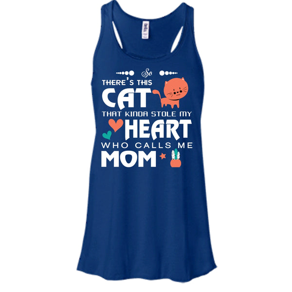 There's This Cat That Kinda Stole My Heart Shirt, Calls Me Mom Shirt