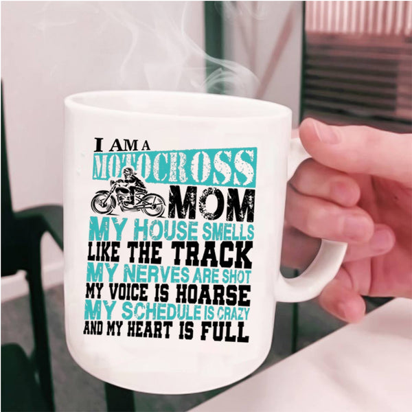 Funny Gift For Mom Coffee Mug, I Am A Motocross Mom Cup