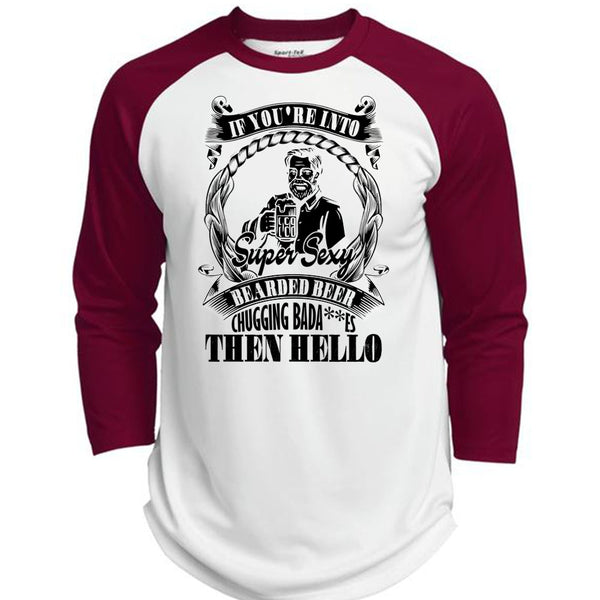 If You're Into Bearded Beer T Shirt, I Love Beer T Shirt, Awesome T-Shirts  (Polyester Game Baseball Jersey)