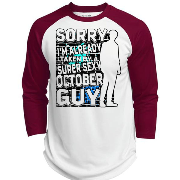 I'm Already Taken By A October Guy T Shirt, I Love Man T Shirt, Awesome T-Shirts  (Polyester Game Baseball Jersey)