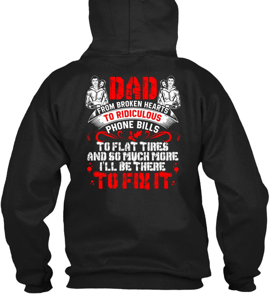 Dad From Broken Heart T Shirt, Being A Papa T Shirt