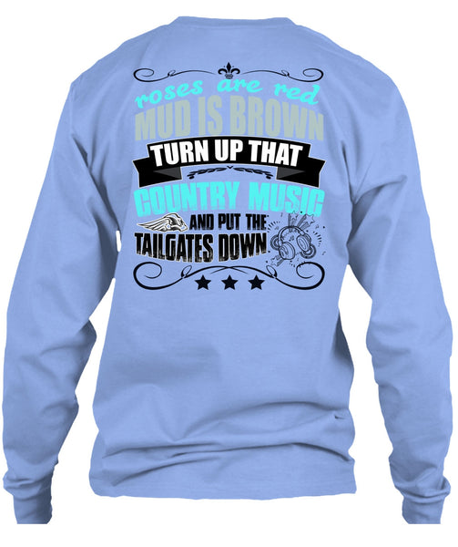 Country Music And Put The Tailgates Down T Shirt, I Love Music T Shirt