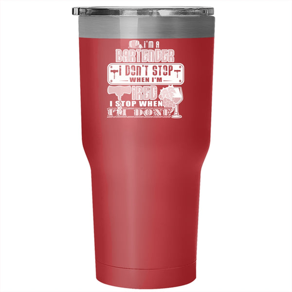 I'm A Bartender Tumbler 30 oz Stainless Steel, Cute Gift For Bartenders Travel Mug