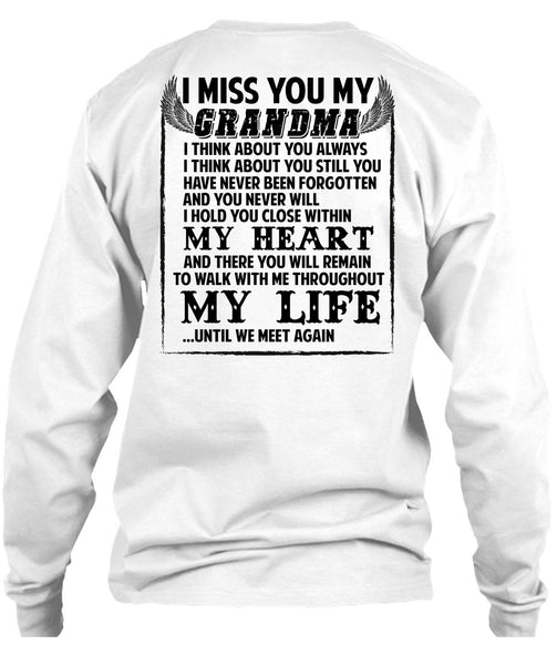 I Miss You My Grandma T Shirt, I Love Nana T Shirt