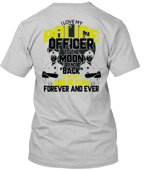 I Love My Police Officer T Shirt, I Love Police T Shirt