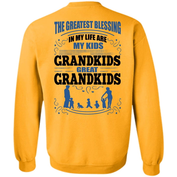 I Love Grandson T Shirt, My Kids Grandkids Great Grandkids Sweatshirt