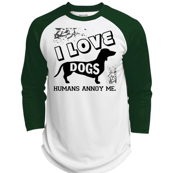 I Love Dogs Humans Annoy Me T Shirt, My Favorite T Shirt, Awesome T-Shirts  (Polyester Game Baseball Jersey)