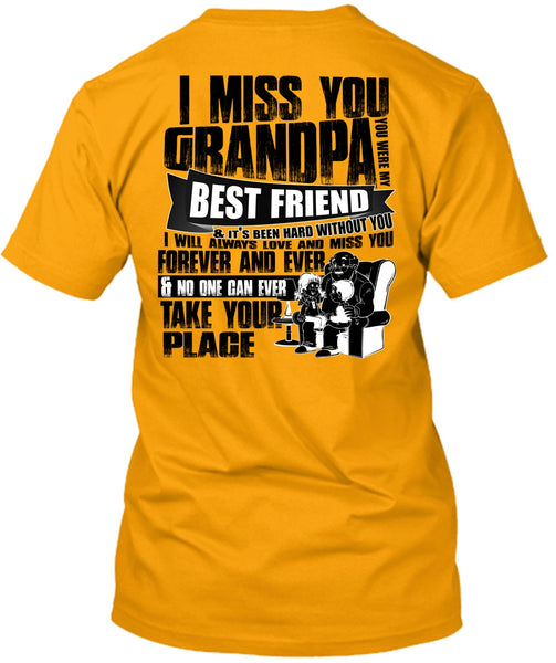 I Miss You Grandpa T Shirt, I Love Grandpa T Shirt