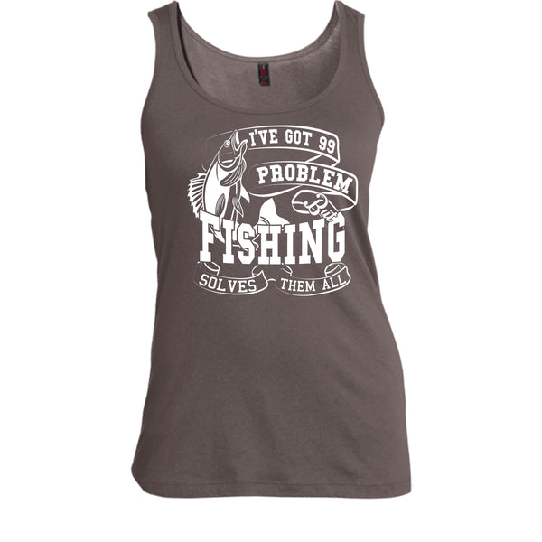 I've Got 99 Problem T Shirt, But Fishing Solves Them All T Shirt, Cool T Shirt
