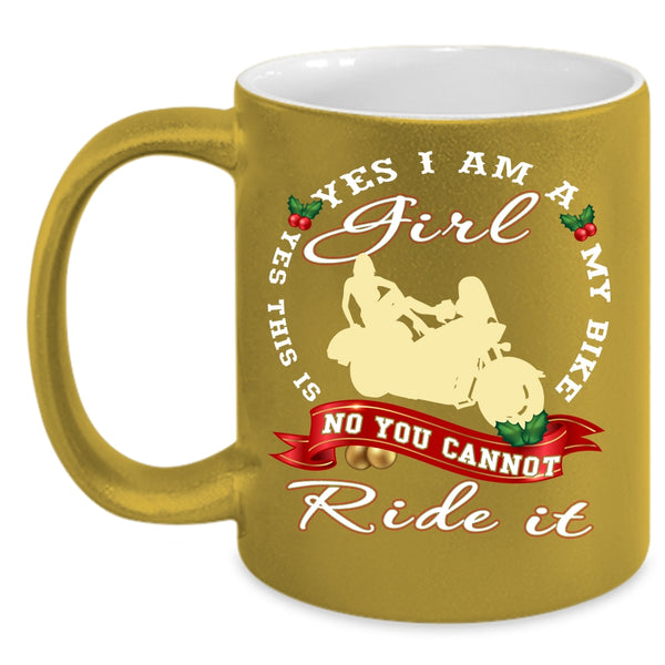 Yes I Am A Girl Coffee Mug, Yes This Is My Bike Coffee Cup