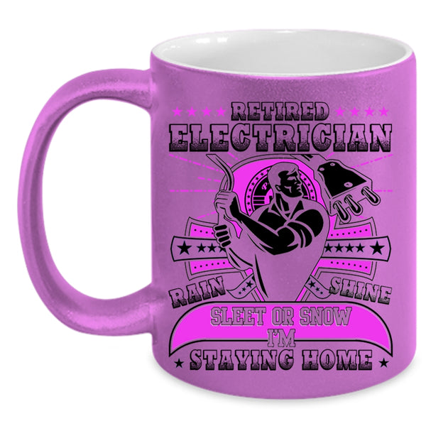 Awesome Retirement Coffee Mug, Retired Electrician Accent Mug