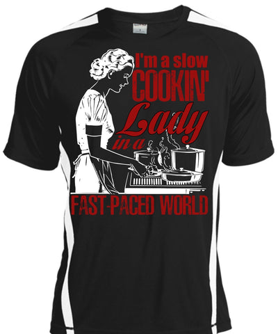 A black t-shirt with the shopify logo