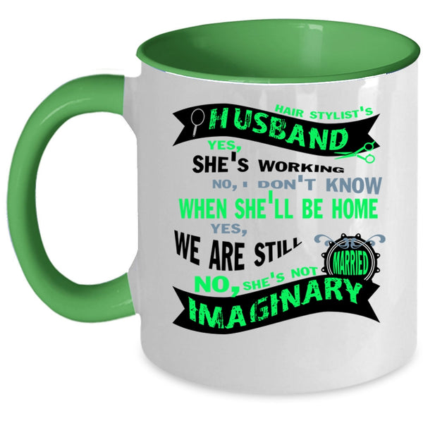 Hair Stylist's Husband Cup, Cool Just Married Mug
