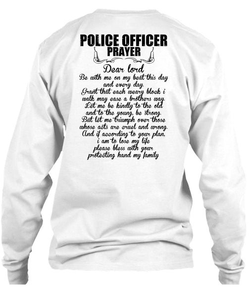 Police Officer Prayer T Shirt, I Love Police T Shirt