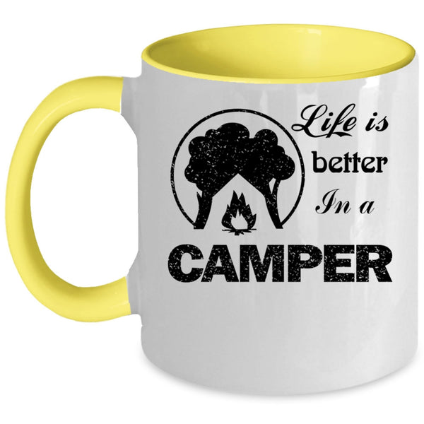 Awesome Camper Coffee Mug, Life Is Better In A Camper Accent Mug