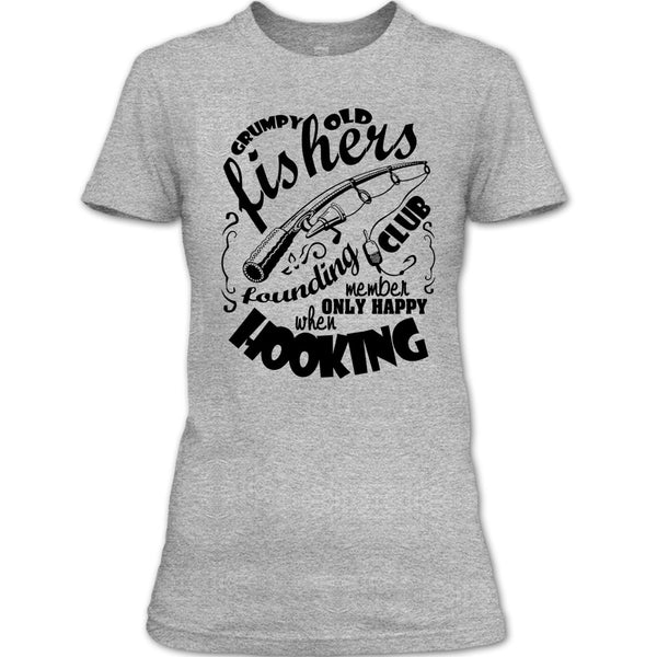 Grumpy Old Fishers T Shirt, Coolest Fishing T Shirt