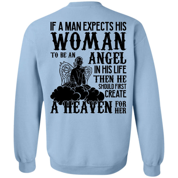 I Love Wife T Shirt, Woman To Be An Angel Sweatshirt