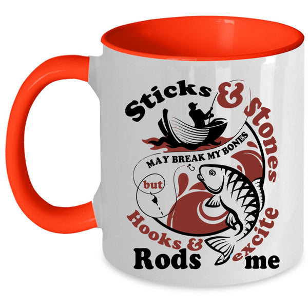 Funny Gift For Fisher Coffee Mug, Cool Fishing Accent Mug