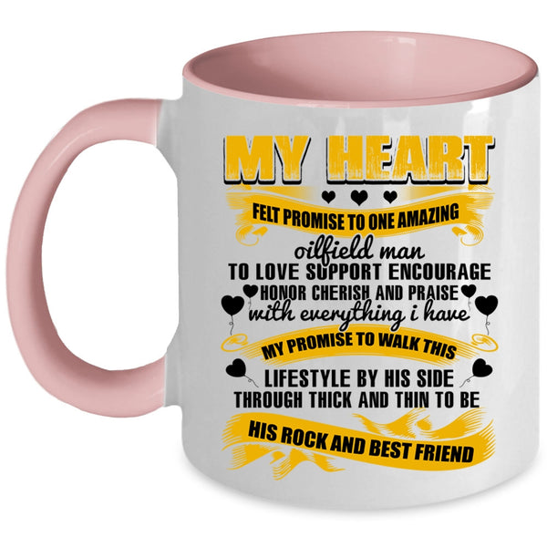 To Be His Best Friend Coffee Mug, I Love Oilfield Man Accent Mug