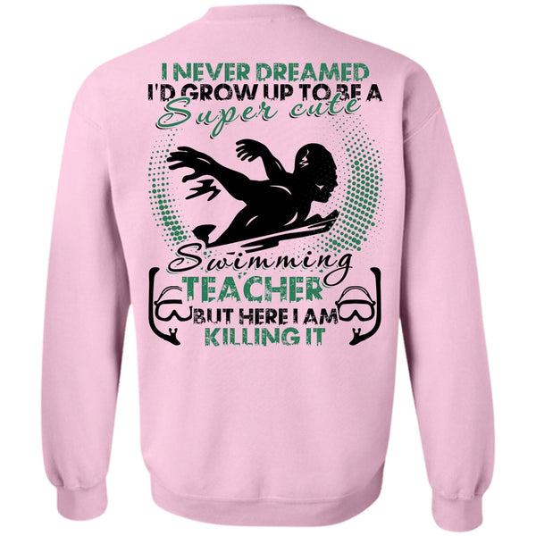 I Love Swimming T Shirt, Cute Swimming Teacher Sweatshirt