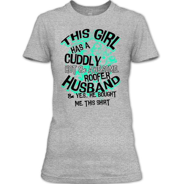 Awesome Roofer Husband T Shirt, Coolest Roofer T Shirt