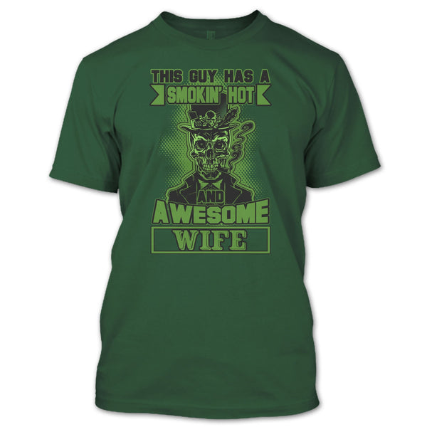 Smoking Hot And Awesome Wife T Shirt, Funny Husband T Shirt