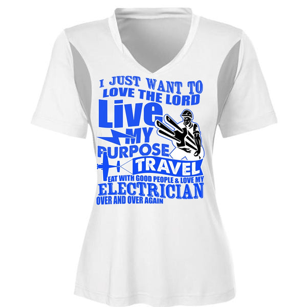 Love My Electrician T Shirt, My Purpose Travel T Shirt, Awesome T-Shirts