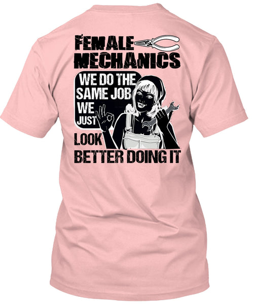 Female Mechanics T Shirt, I Love Mechanic T Shirt