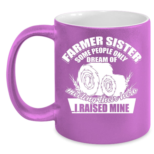 Farmer Sister Coffee Mug, Cool Farmer Sister Coffee Cup