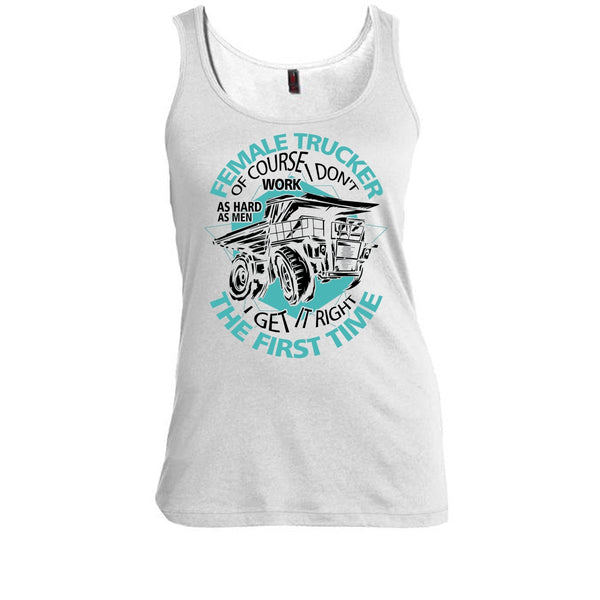 Female Trucker T Shirt, Coolest Female Trucker Tank Top