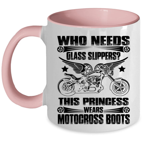 Awesome Motorcycles Coffee Mug, This Princess Wears Motocross Boots Accent Mug