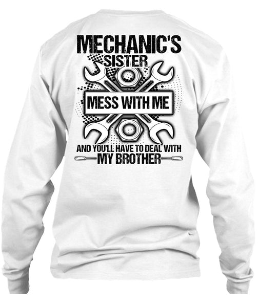 Mechanic's Sister T Shirt, I Love Mechanic T Shirt