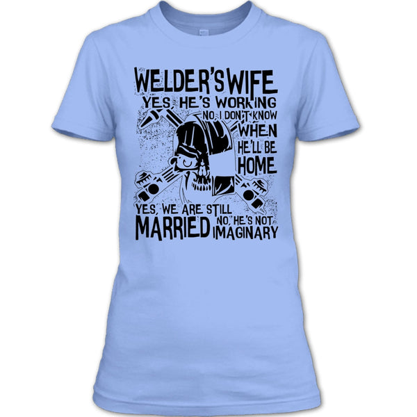 Welder's Wife T Shirt, Coolest Welder's Husband T Shirt
