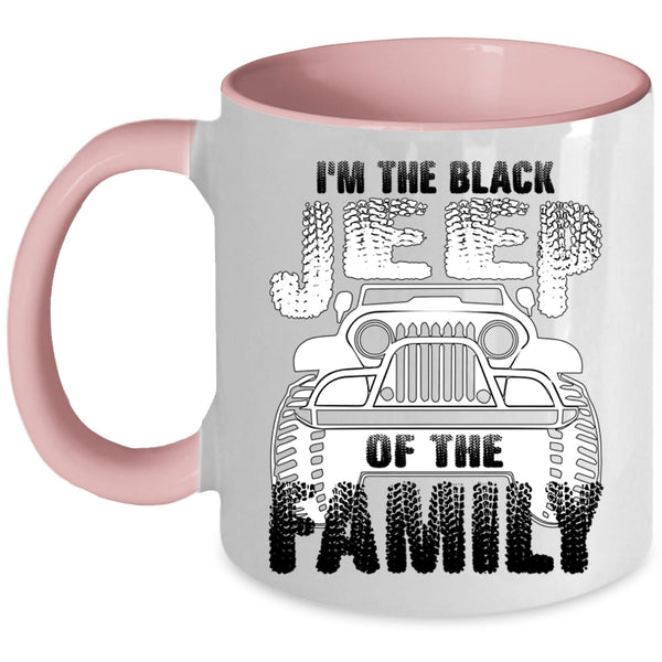 Jeep Family Coffee Mug, I'm The Black Jeep Of The Family Accent Mug